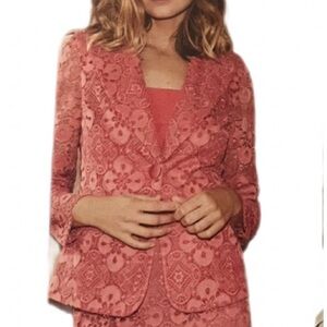NWT Etcetera Pink Lace jacket size 14